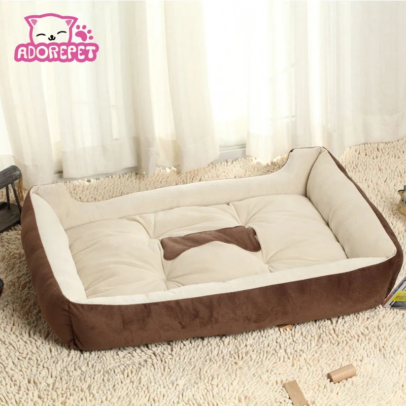 Маленькая Большая большая собака диван кровать дом Питомник зима теплый флис