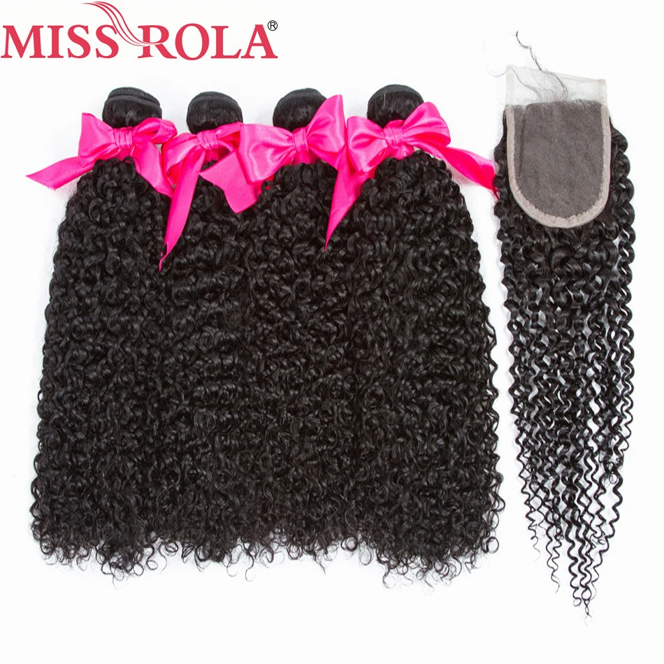 Miss Rola волосы предварительно цветная монгольская причудливая завивка 4 пучка с 4*4