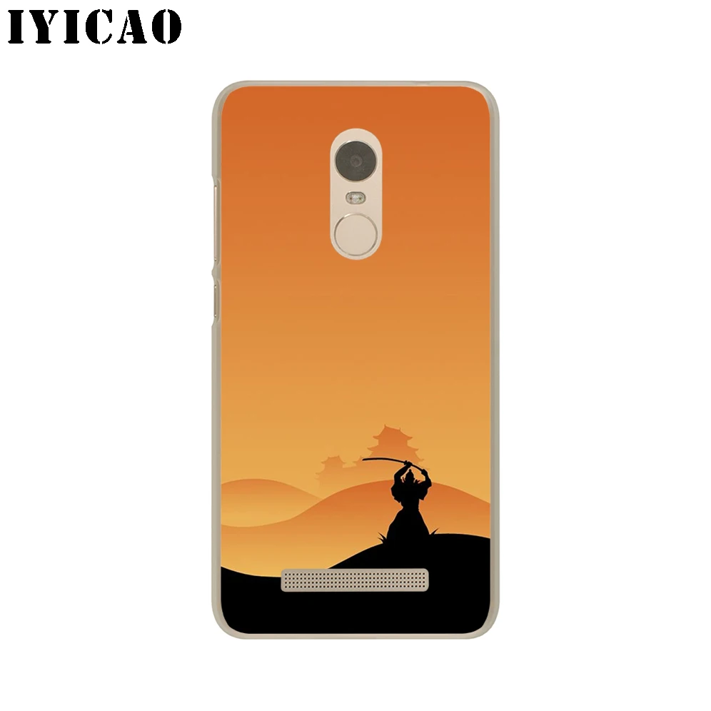 IYICAO японский самурайский Жесткий Чехол для Redmi 8A 6A 4A S2 Note 7 3 4 4X6 5 Pro 5A Prime Plus
