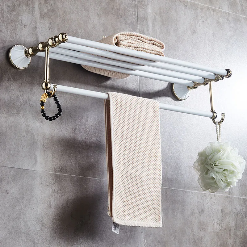 becola luxury bathroom accessories bathroom hardware set whitegold pendant polished toothbrush towel bar cloth hook towel rack free global shipping