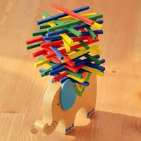 2019 new balance game wooden baby toys elephantcamel balancing blocks montessori educational blocks gift for children boys
