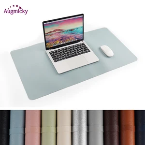 600300mm large gaming mousepad locking edge pu leather front back double use mouse mat office desktop laptop big mouse mat free global shipping