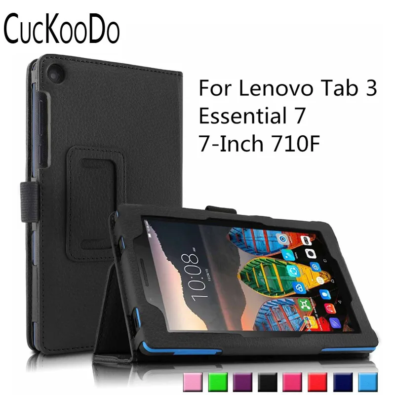 CucKooDo Премиум PU кожаный чехол книжка с держателем стилуса для Lenovo Tab 3 Essential 7 0