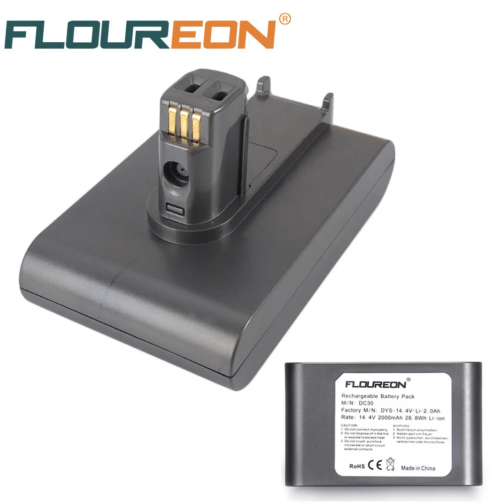 FLOUREON 14 4 V 2000mAh аккумулятор для пылесоса Dyson DC30 917083 02 17183 01 03 17083 4810 литий ионная
