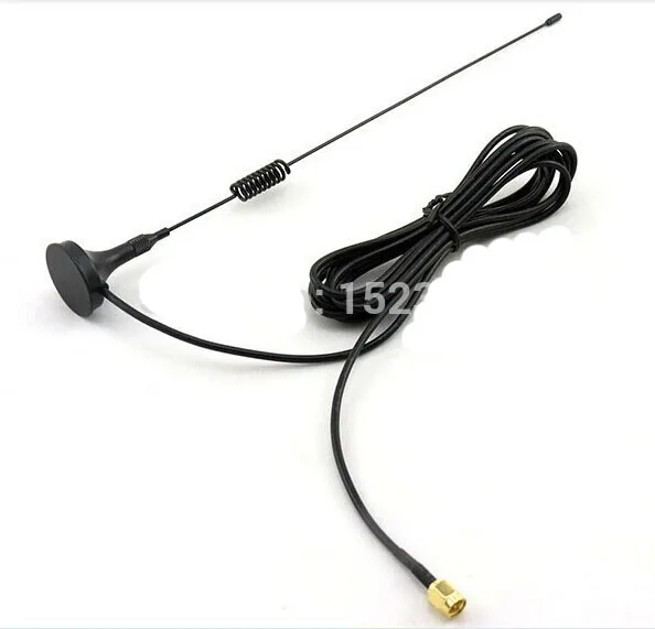 10 piece/lot 5-7dbi GPRS GSM Antenna 900-1800Mhz RG174 3M Cable SMA Male Magnetic Base Remote Control Signal Booster