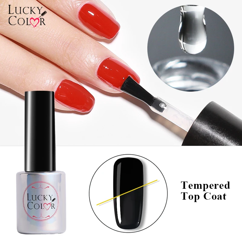 Прозрачное стальное верхнее покрытие для ногтей 10 мл износостойкое стойкое