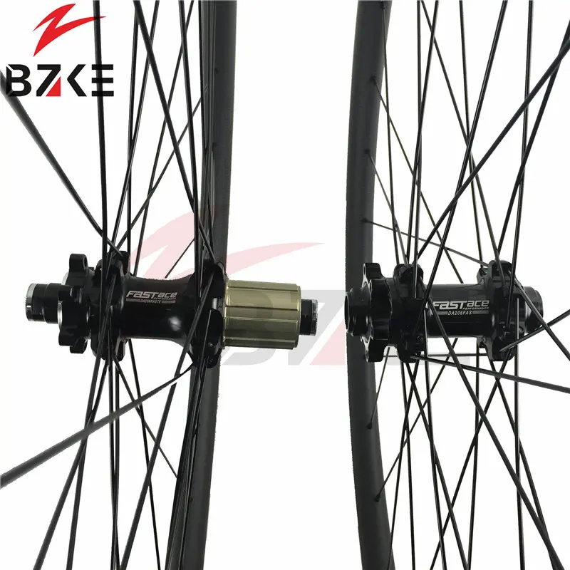 BZKE 29er MTB углерода колеса бескамерные горный велосипед колесной 35 мм асимметричного углерода диски Прямо Потяните концентраторы углерода колеса велосипеда