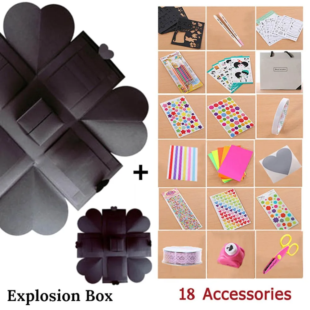 Caja Explosion Box сюрприз Подарочная коробка альбом для скрапбукинга день рождения