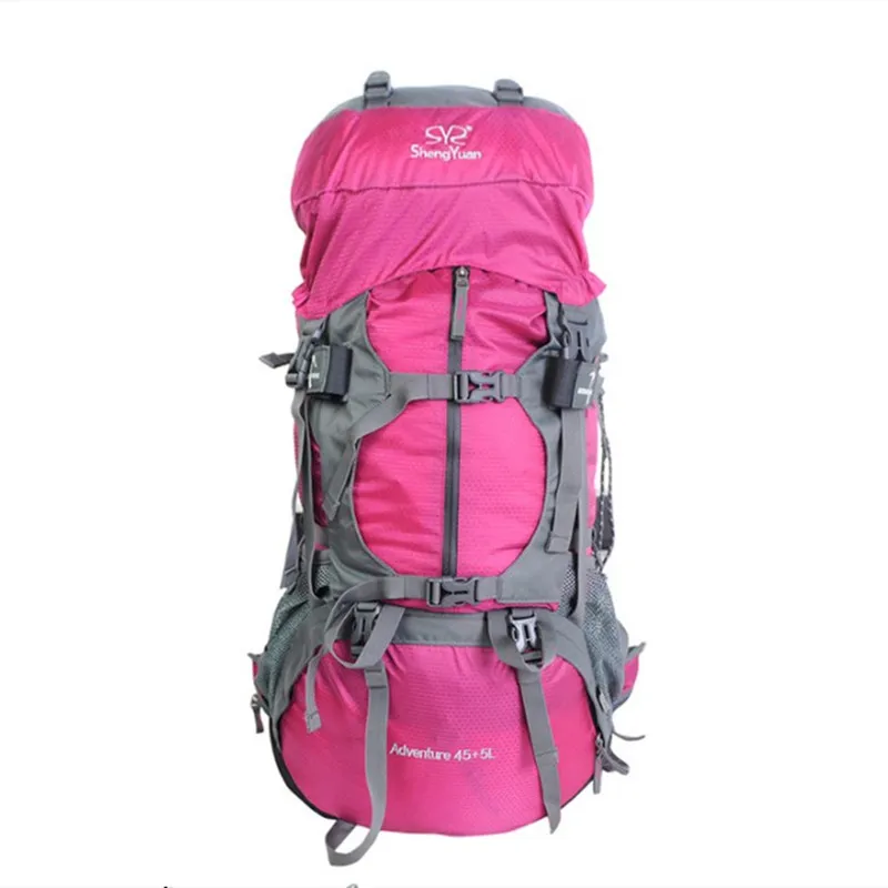 Kopen 50L Outdoors Wandelen Klimmen Bergbeklimmen Toerisme Mannen Vrouwen Rugzak Met Regen-Proof Cover Schouder Ademend Pakket Tas
