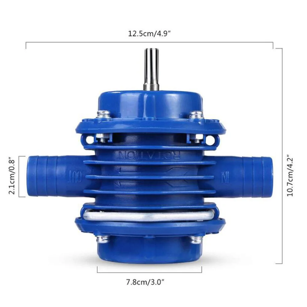 Миниатюрный самовсасывающий ручной водяной насос с электродрелью дизельный
