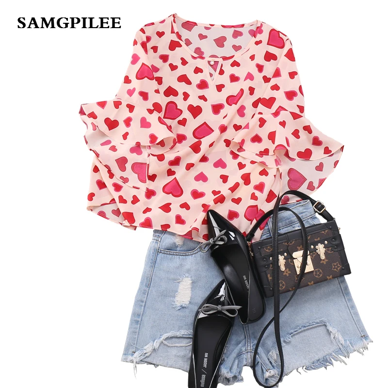 Женские шифоновые блузы и рубашки Vadim с длинным рукавом принтом в виде бабочки
