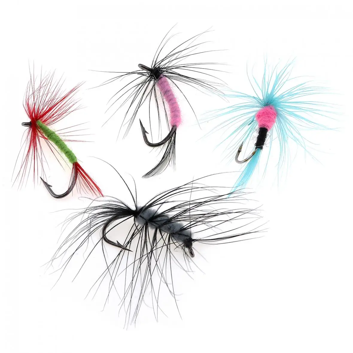 Набор миниатюрных ярких приманок для ловли нахлыстом искусственные насекомые