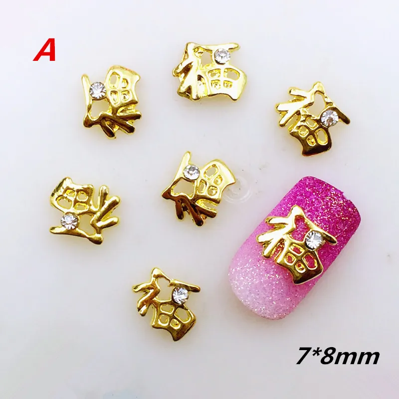10 шт. металлические аксессуары для ногтей с блестками|nail art deco|3d nail artalloy |