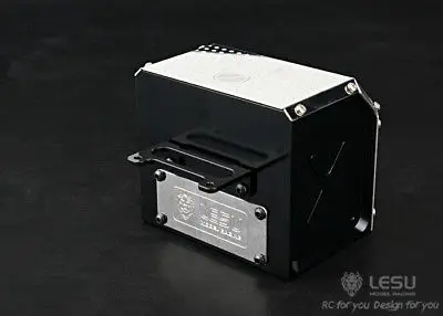 LESU металлическая выхлопная коробка A для 1/14 MAN Bz 1851 RC тракторный грузовик Tamiya