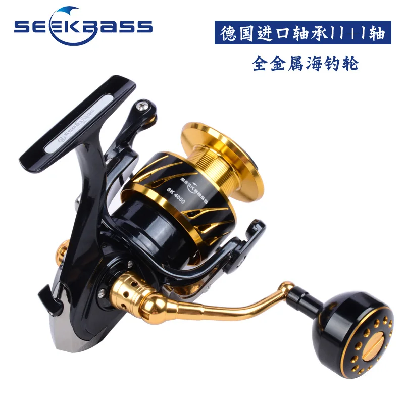 Новый продукт SeekBass сделано в Японии металлическая спиннинговая катушка 12