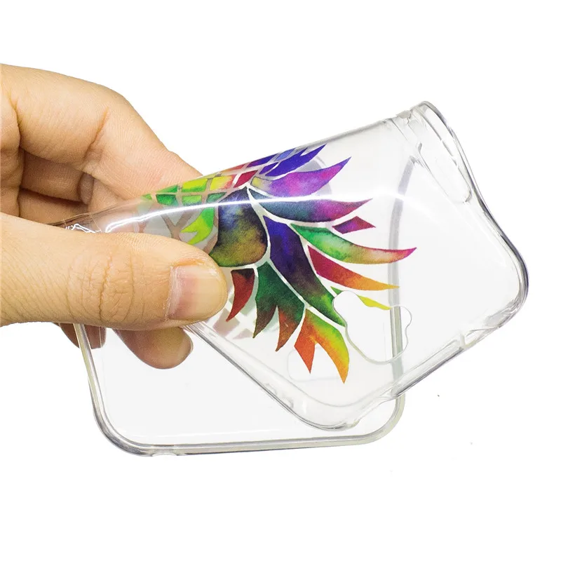 For Huawei Y560 Y 560 Cover Case Cute Transparent Soft Silicone Ultra Thin TPU Pattern Coque Fundas |