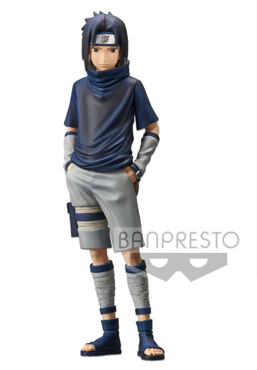 Banpresto героя аниме «Наруто рос Grandista у героя мультфильма Саскэ Утиха ПВХ фигурка игрушки аниме «Наруто» Shinobi отношения как у героя мультфильма Саскэ модель