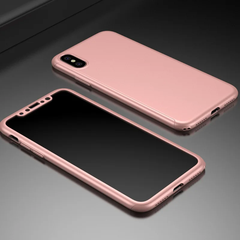 Чехол для мобильного телефона iPhone X 7 6s плюс 360 градусов ПК весь посылка падение