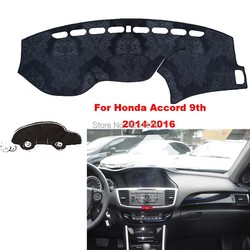 

TOMMIA Dashboard Cover Dash Mat for Car Sun Shade ANTI-UV Dash Pad Car Dashboard Mat For Honda Accord 9TH 2014-2016