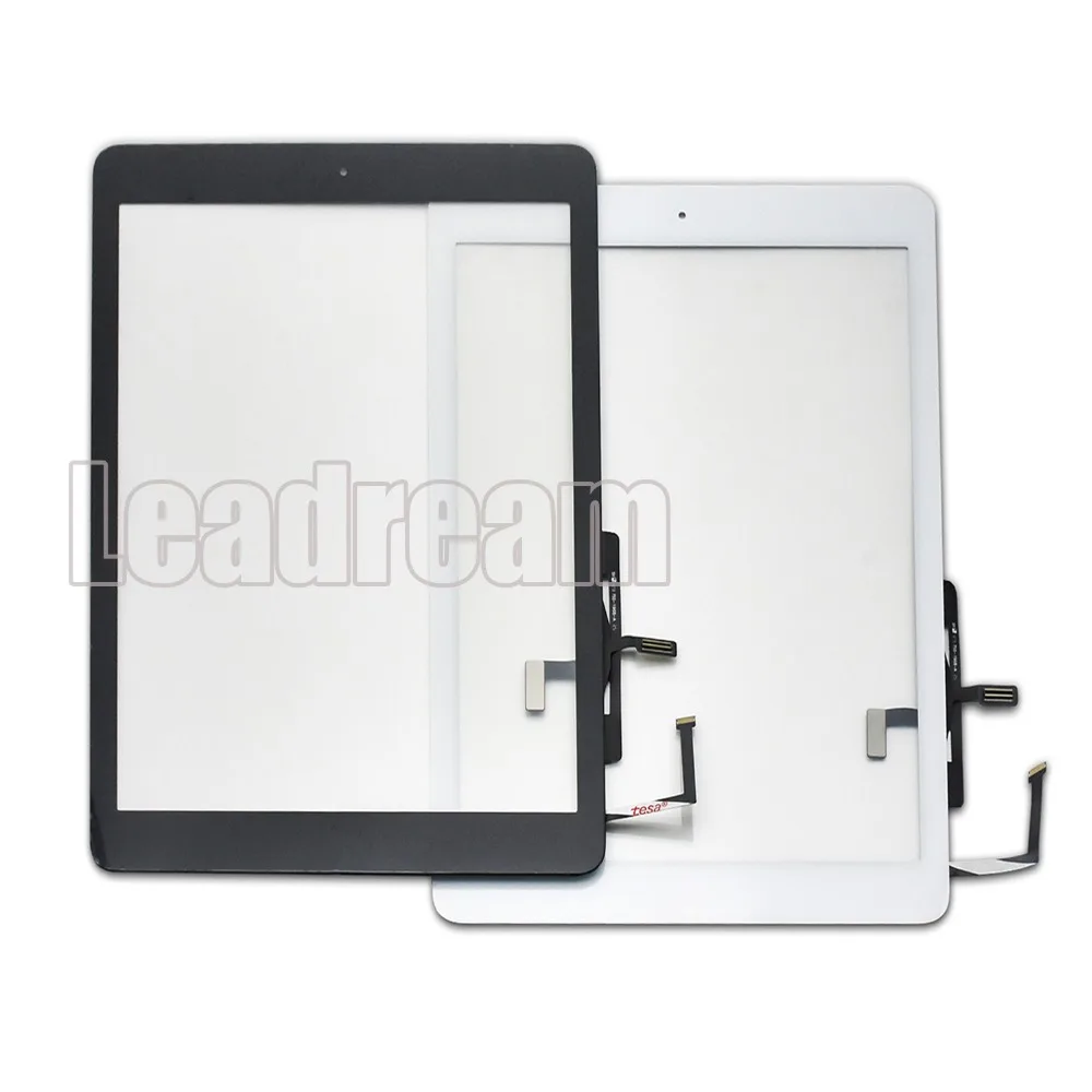 10 шт. DHL Оригинальный сенсорный экран дигитайзер для iPad Air 1 включает в себя кнопку
