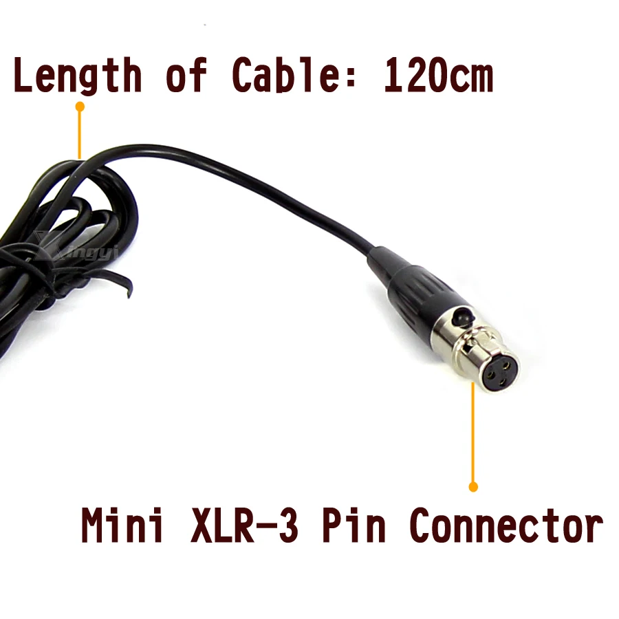 Профессиональный мини Конденсаторный Микрофон XLR с 3 контактным разъемом TA3F
