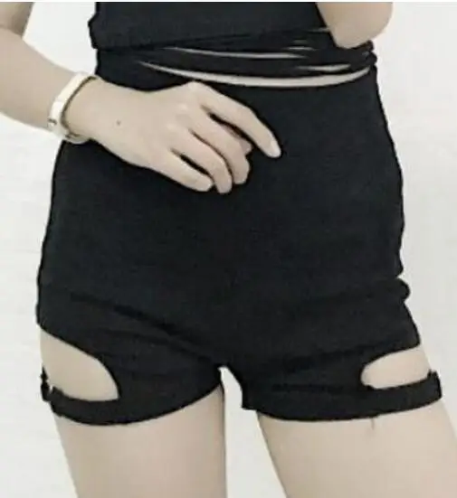 shorts Летние юбки в стиле Харадзюку, в стиле панк, в клетку, асимметричные, с высокой талией, юбки, модные, для девочек, готические, плиссированные, мини-юбки - Цвет: shorts