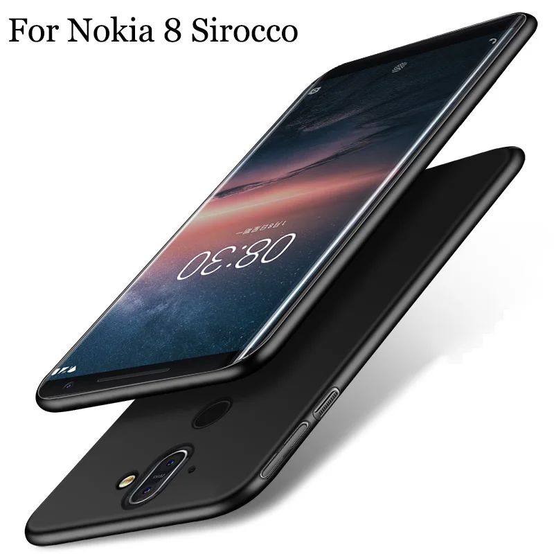 Чехлы для телефонов Nokia 8 Sirocco Ультратонкий Мягкий чехол из ТПУ Nokia8 задняя крышка