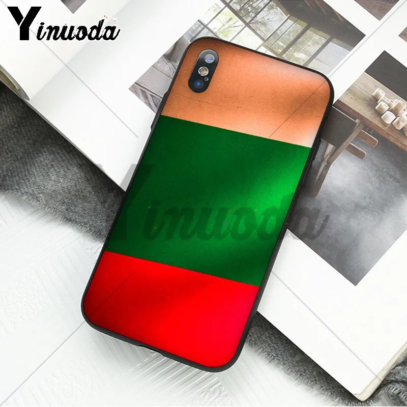 Yinuoda, болгарийский флаг, масло, болезненный узор, ТПУ, мягкие Аксессуары для телефонов, чехол для iPhone 8 7 6 6S Plus 5 5S SE XR X XS MAX