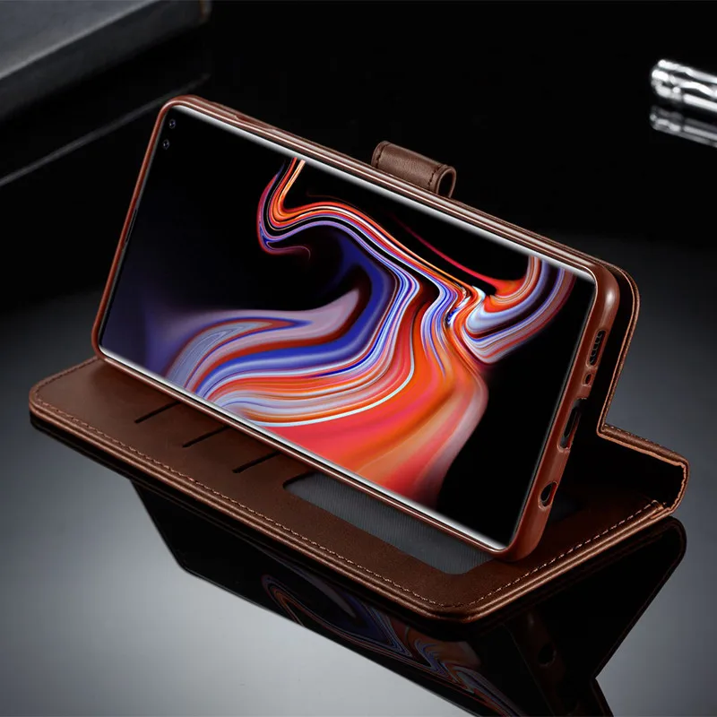 Кожаный чехол для Samsung S10 винтажные чехлы телефонов Galaxy Plus чехлы-книжки бумажник