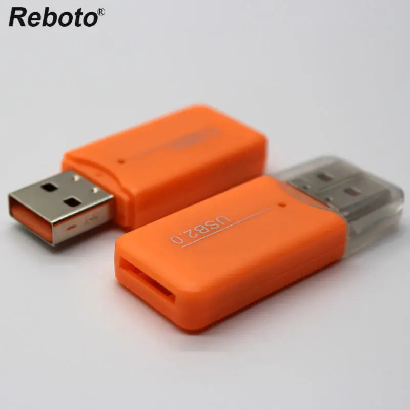 5 шт./лот оранжевый устройство чтения карт памяти USB 2.0 Flash TF Micro SD Card адаптер для