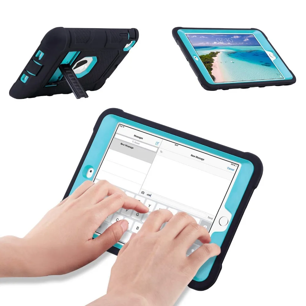Для iPad Mini 5 2019 чехол сверхмощный противоударный защитный с подставкой для 5th Generation