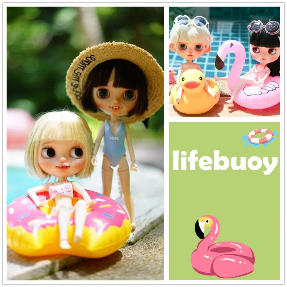 Кукла блайз спасательный круг купальный поплавок костюм для 1/6 Blyth ICY BJD Licca милое