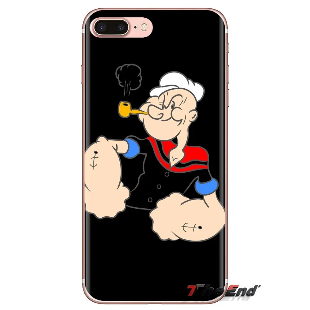 Прозрачный чехол из ТПУ Popeye The Sailor Man обои для iPod Touch Apple iPhone 4 4S 5 5S SE 5C 6 6S 7 8 X XR XS Plus MAX -
