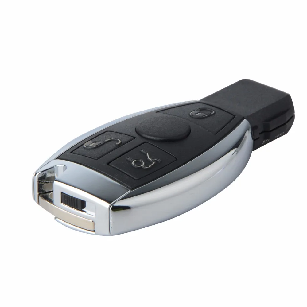 3 Botones remoto Llaves para coches Conchas reemplazo clave Mercedes Benz Ano 2000 + NEC y BGA control 433 MHz|Ключ от авто| |