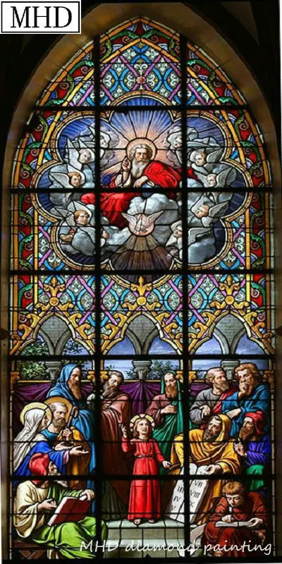 

Needlework round full 5d diy diamond painting religious figure mosaic Diamond Cross Stitch 3D Diamond Embroidered Home Decor