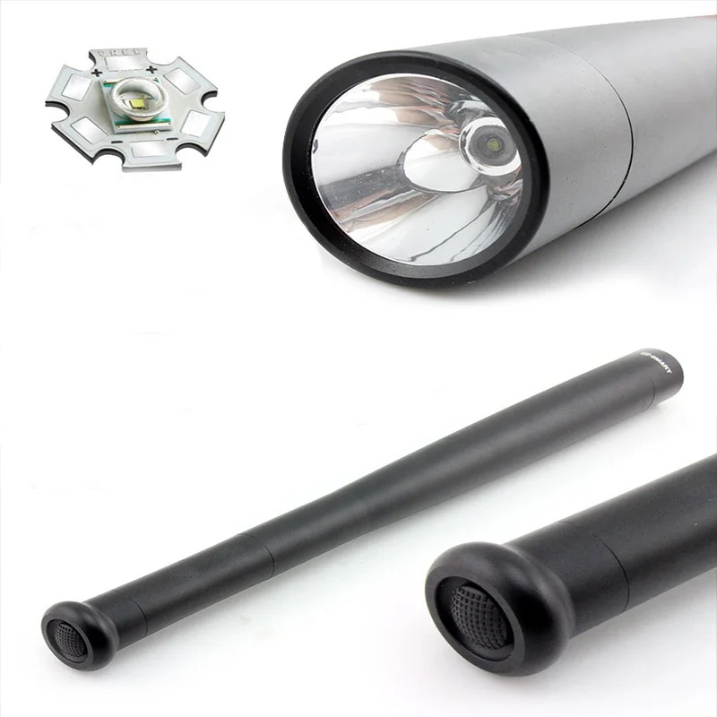 3 Mode Q5 LED flashlight Baseball Bat LED Flashlight Super Bright Baton Torch for Emergency and Self Defense