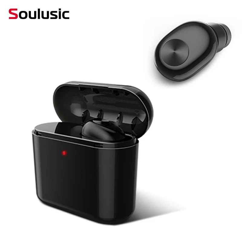 Миниатюрные Bluetooth наушники Soulusic беспроводные вкладыши одиночная Скрытая