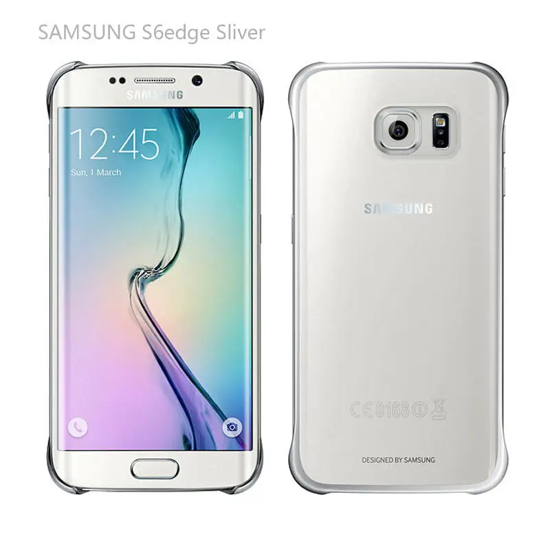 samsung s7 S6 Edge чехол, прозрачный защитный чехол, ультра тонкий Задний защитный чехол для samsung s7 S6, прозрачный чехол - Цвет: S6 edge Sliver