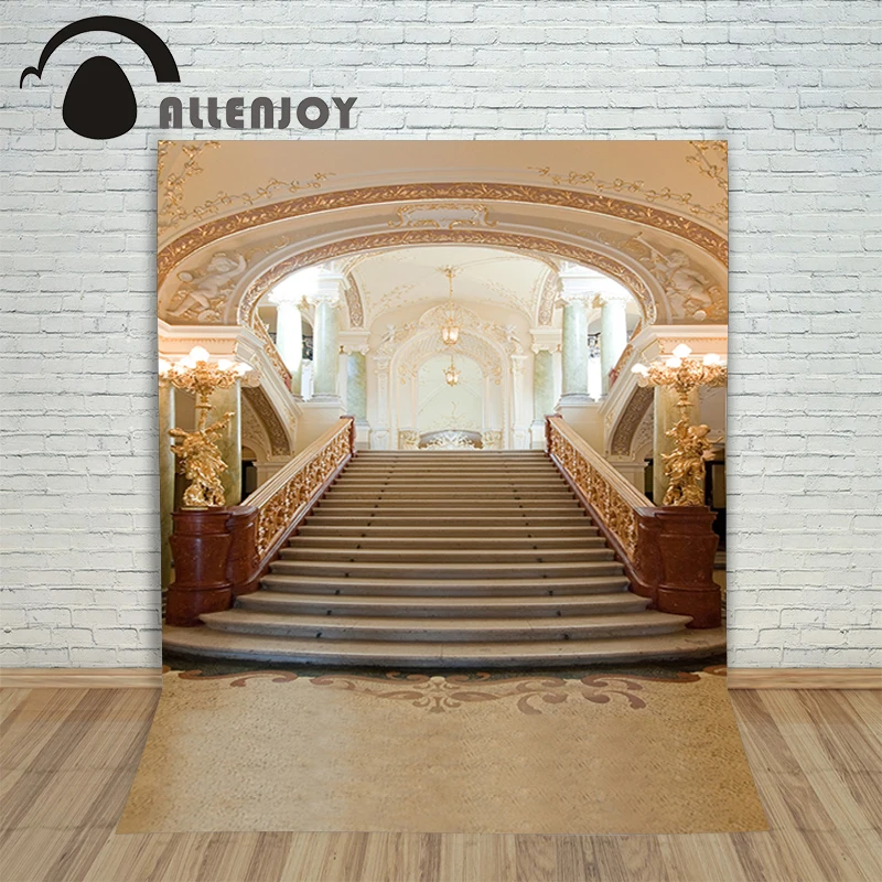 

Allenjoy Backgrounds filming Luxurious elegant power supply chandelier backdrop photography studio photocall 5x7ft