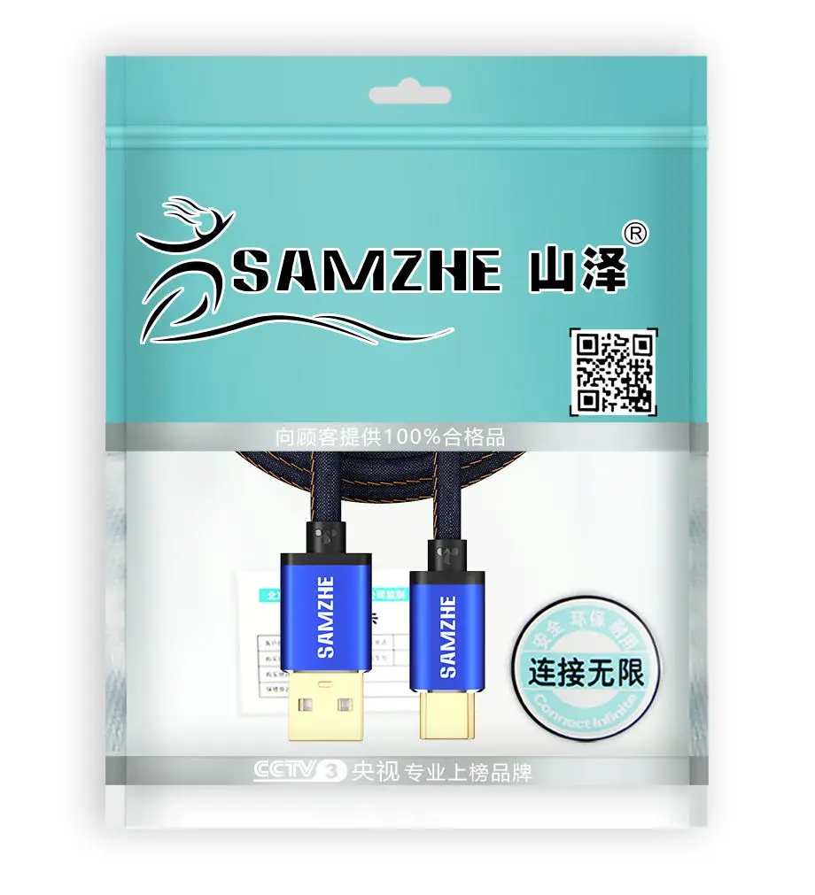 SAMZHE USB 2,0 Тип usb C кабель джинсы ткань 5V 2A кабель для быстрой зарядки из джинсовой ткани плетеный телефонный кабель для зарядки и передачи данных для Xiaomi huawei Letv samsung