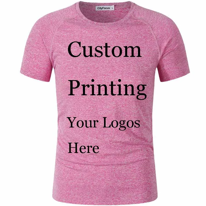 

Service Screen Embroidery Print Custom jersey T-shirt Customized Print Logo photo Bodybuilding Quick Dry Tees Camisas