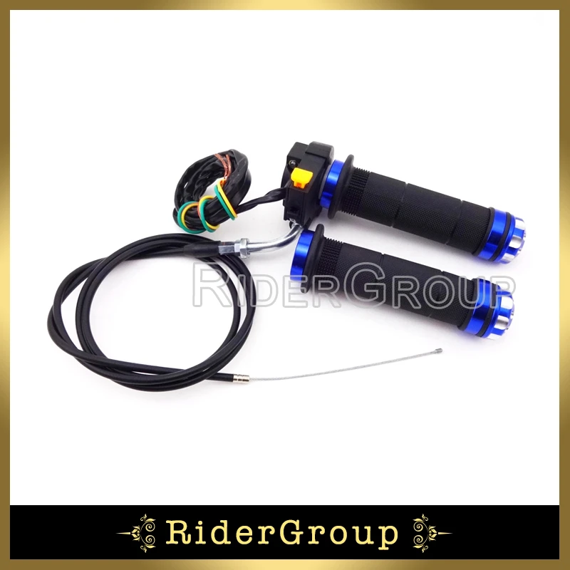 Синий трос дроссельной заслонки ручки выключатель для 2-тактного двигателя 49cc 50cc