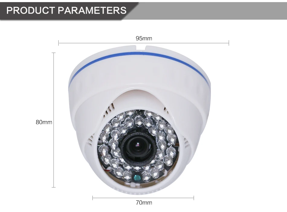 Hiseeu AHDH 1080P семейная Мини купольная камера безопасности аналоговая CCTV камера для помещений ИК Ночное Видение Plug and Play AHCR512