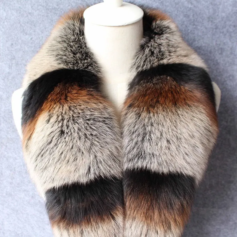 (TopFurMall) женские осенне-зимние шарфы из натурального Лисьего меха кольца на шею