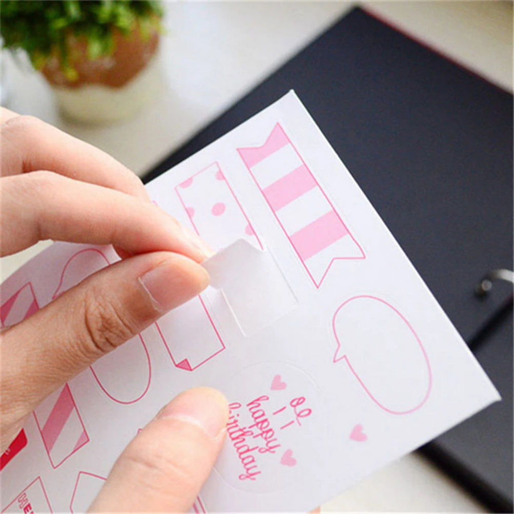 6 листов/партия DIY календарь бумажная наклейка для скрапбукинга polaroid дневник