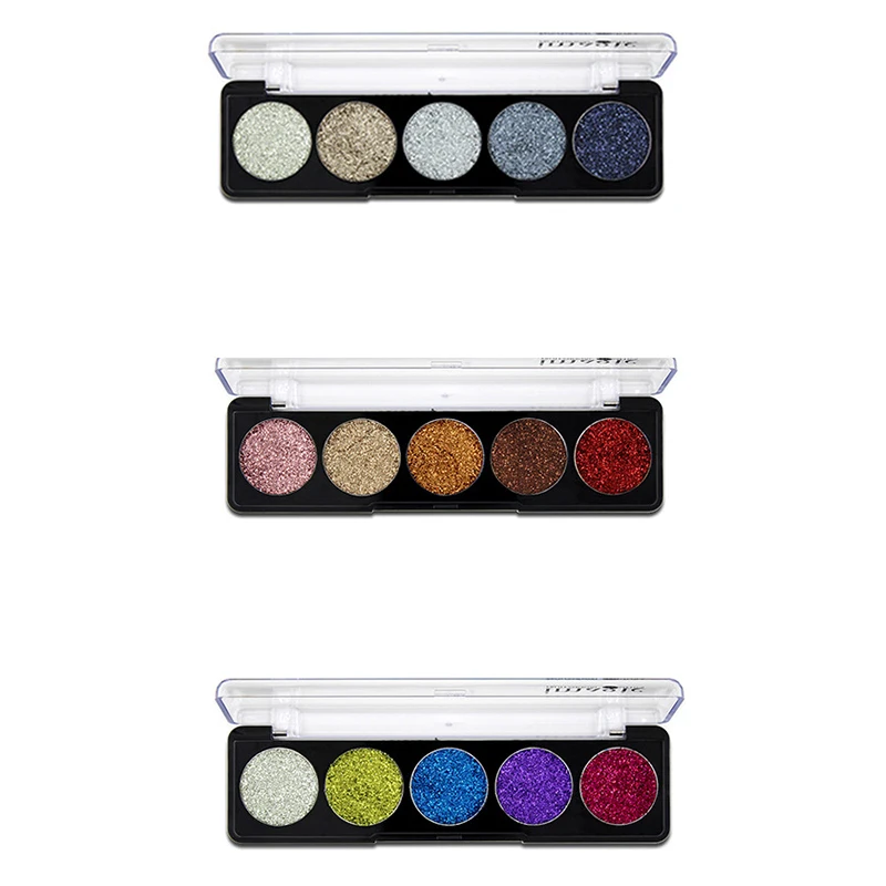 Палитра теней для век с металлическим блеском 5 цветов |