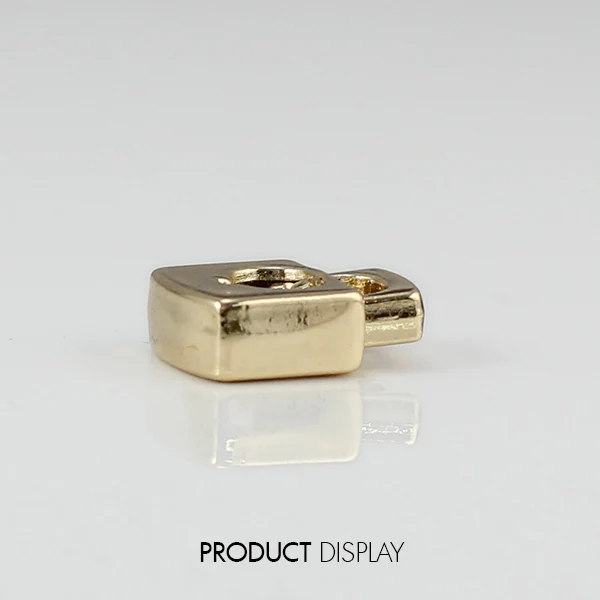 100 металлический золотой тон квадратная пробка тумблер Пряжка веревка зажим