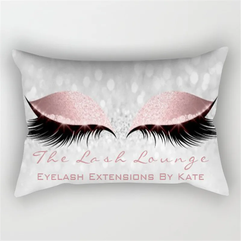 Ресницы мягкий чехол для подушки из полиэстера 30x50 см мраморные наволочки