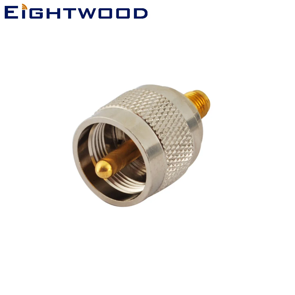Eightwood автомобильный CB радио рации антенный адаптер SMA женский к UHF мужской PL-259 разъем для Wouxun BaoFeng TYT Kenwood