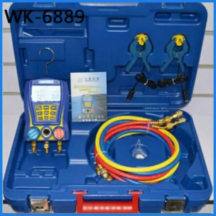 WK-6889 Цифровой Тестирования Многообразий Холодильного Вакуумного Давления Gaug |